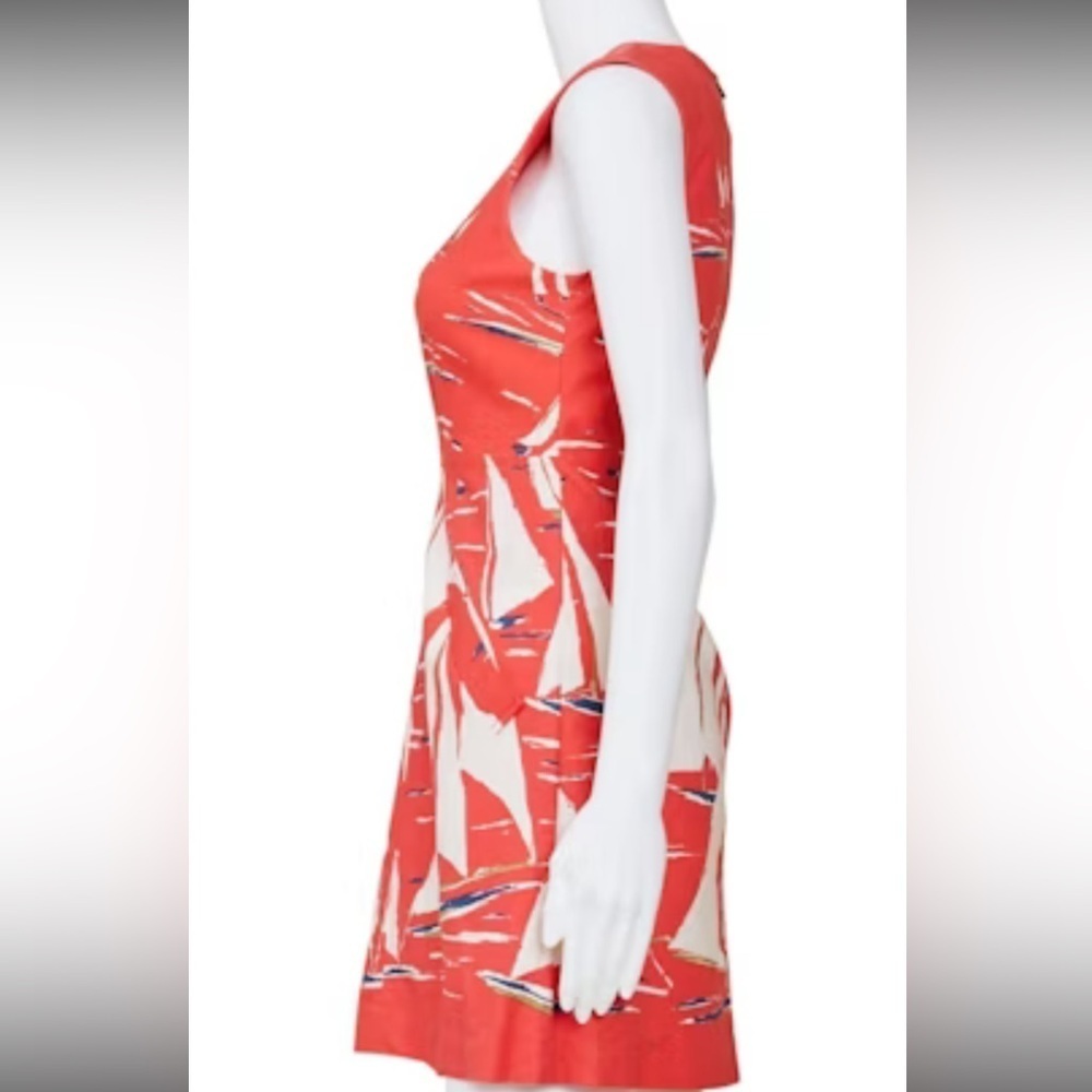 Mauve red and pink Sheath Mini Dress Sleeveless Crew Neck size 2 - Picture 7 of 10